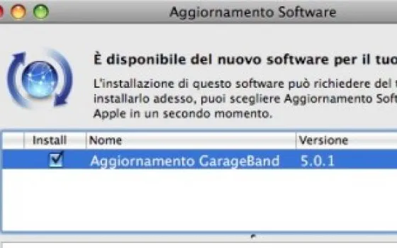 Apple aggiorna GarageBand 5.0.1 (di iLife '09)
