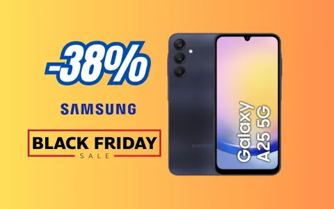 Samsung Galaxy A25: il top dei medio-gamma in sconto del 38%