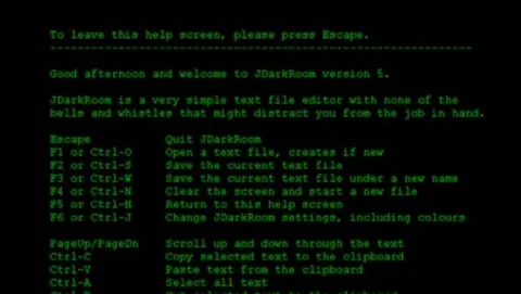 JDarkRoom, l'editor minimale a tutto schermo