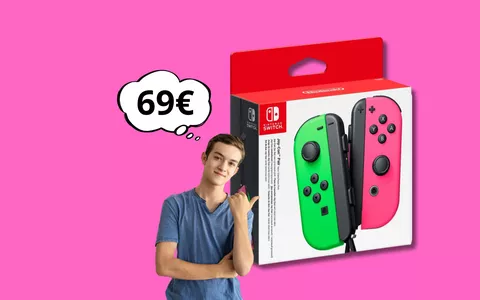 Due Joy-Con per Nintendo Switch Verde e Rosa a soli 69 euro: colora il tuo gaming!