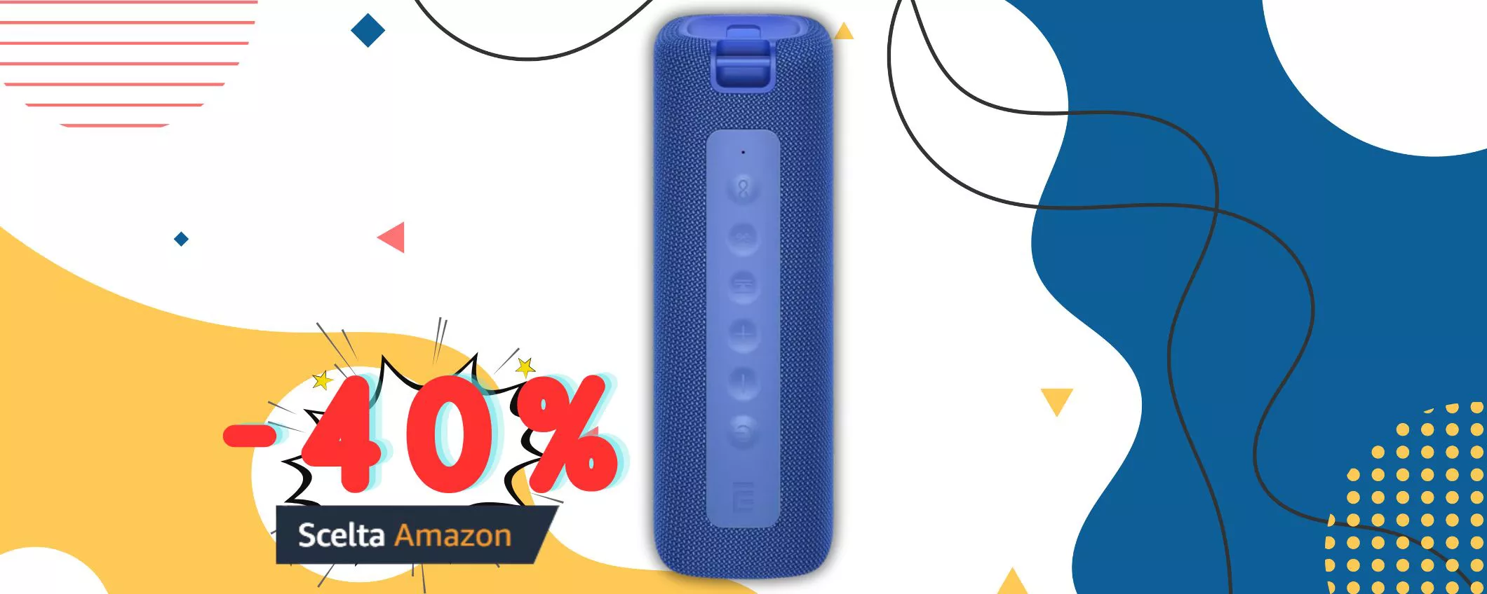 Xiaomi Mi Portable Bluetooth Speaker, su Amazon il prezzo è BASSISSIMO: solo 29€ (-40%)