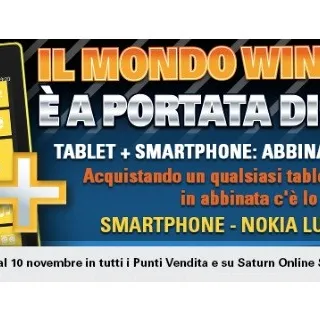 Saturn: Lumia 520 in regalo con i tablet Windows