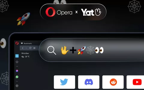 Opera introduce il supporto agli indirizzi Web di sole emoji