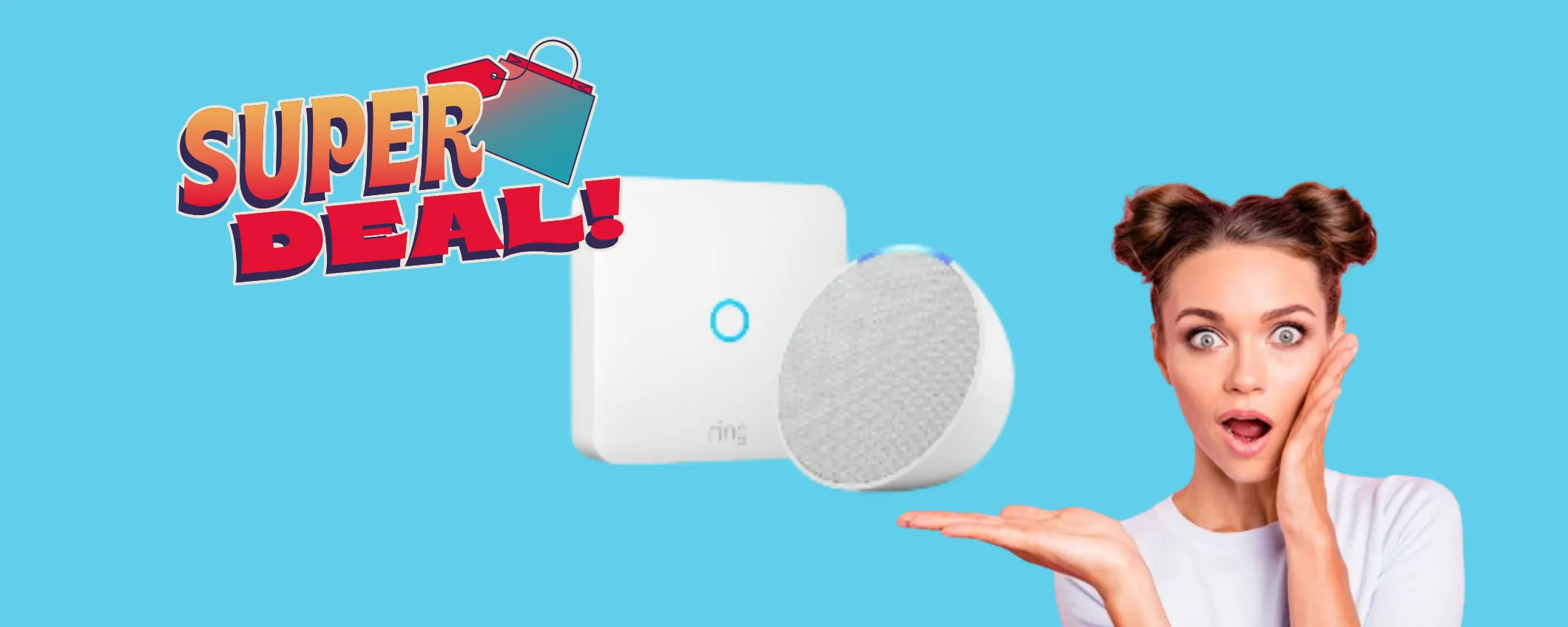 Offerte di Primavera in anticipo: Ring Intercom + Echo Pop a meno di metà prezzo