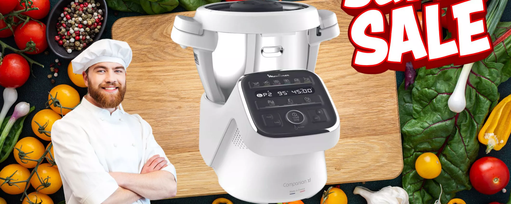 Robot da cucina Mulinex XL: l'alleato in sconto AMAZON!