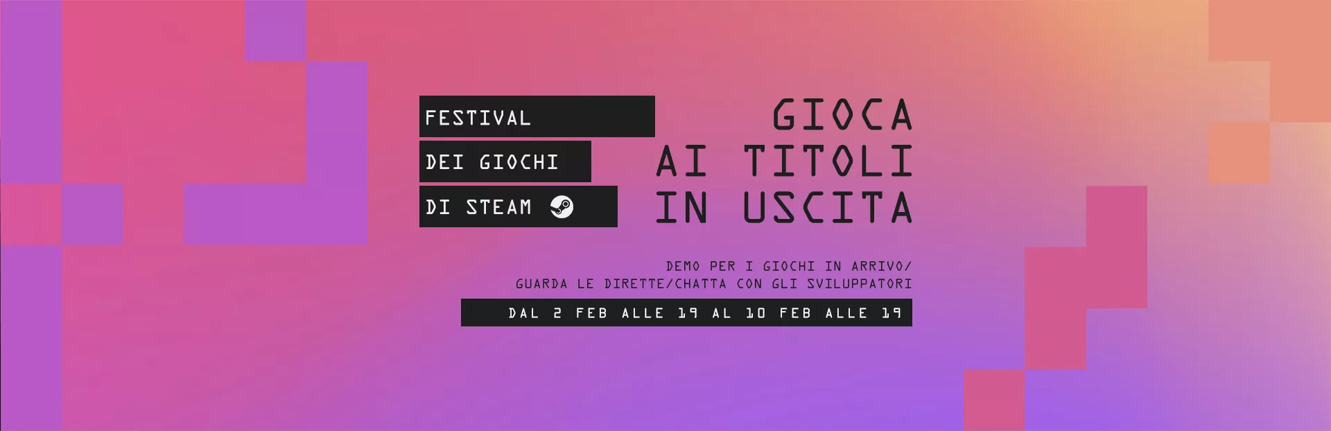 Steam Game Festival, una settimana di demo e dirette