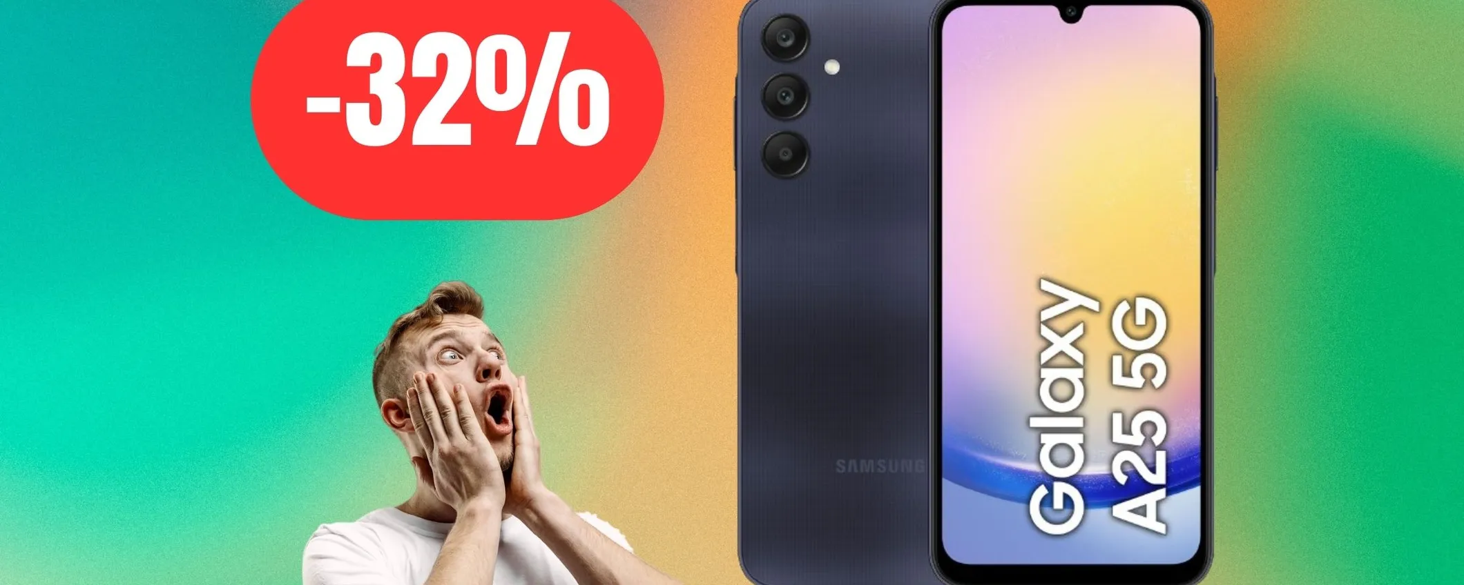 Galaxy A25 è il miglior medio-gamma Samsung: oggi scontatissimo