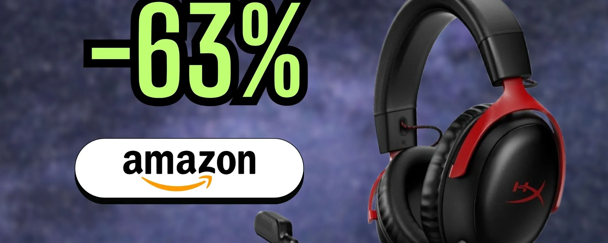 Cuffie da gaming HyperX al 63% di sconto per questo Black Friday