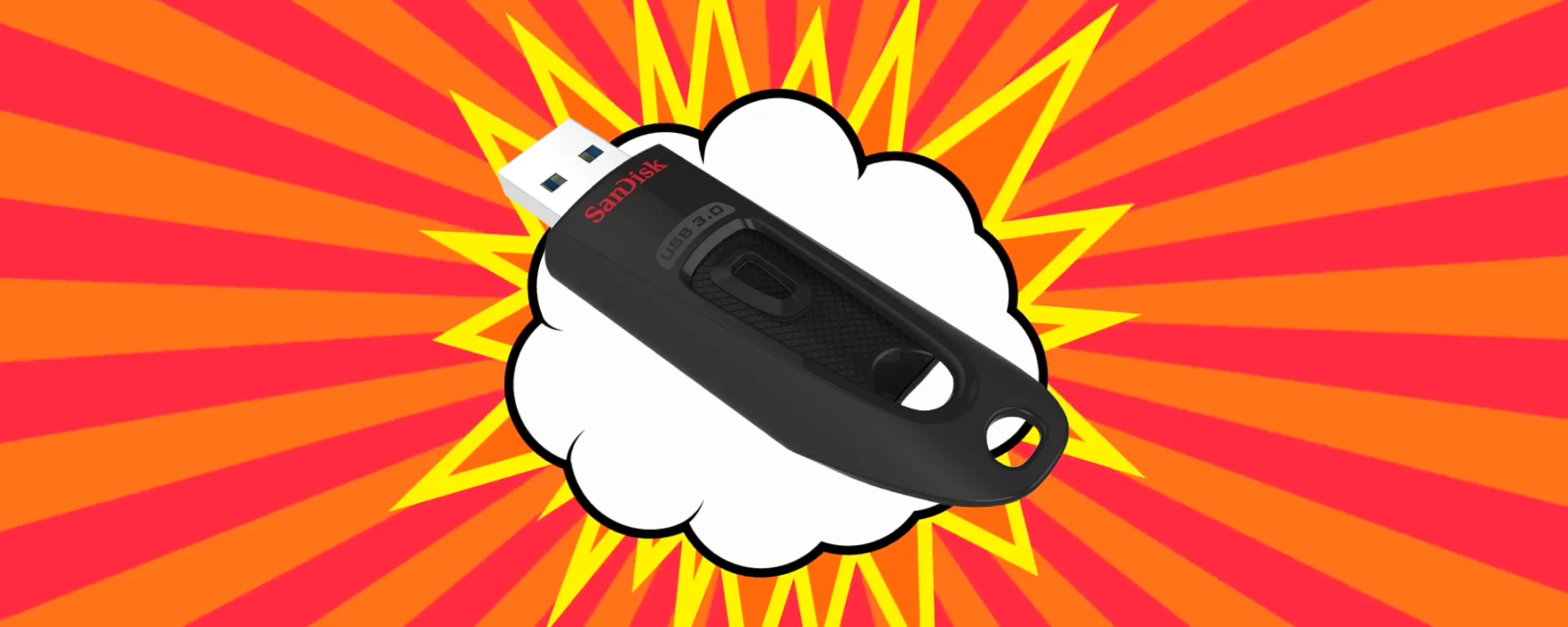 Storage extra con la Flash Drive SanDisk Ultra da 128 GB a soli 11€