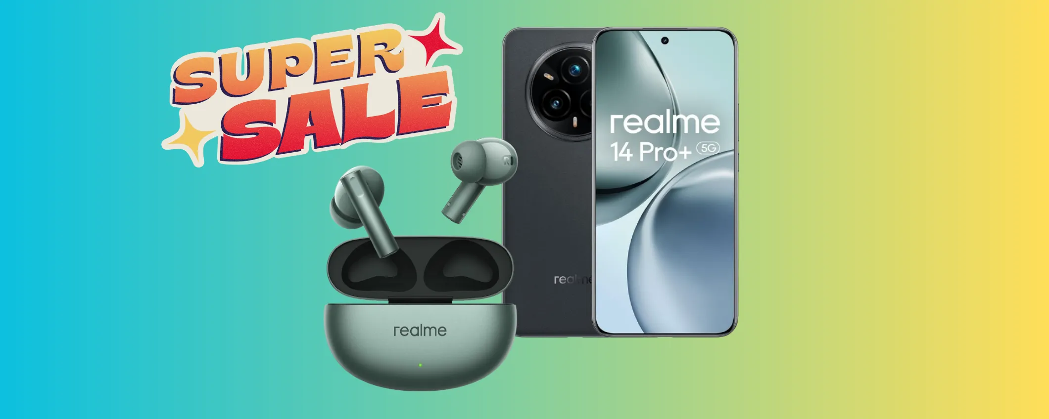 Realme 14 Pro+ (con Realme Buds Air6 INCLUSI) ad un prezzo mai visto prima
