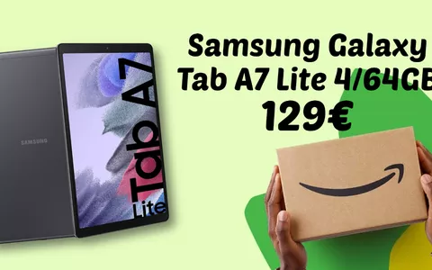 Samsung Galaxy Tab A7 Lite: -35% WOW con le Offerte di Primavera Amazon