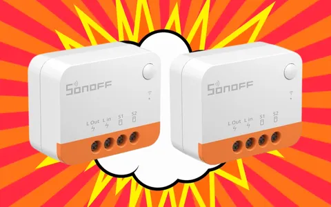 Prezzo super conveniente per 2 Mini Smart Light Switch SONOFF (solo 27€)