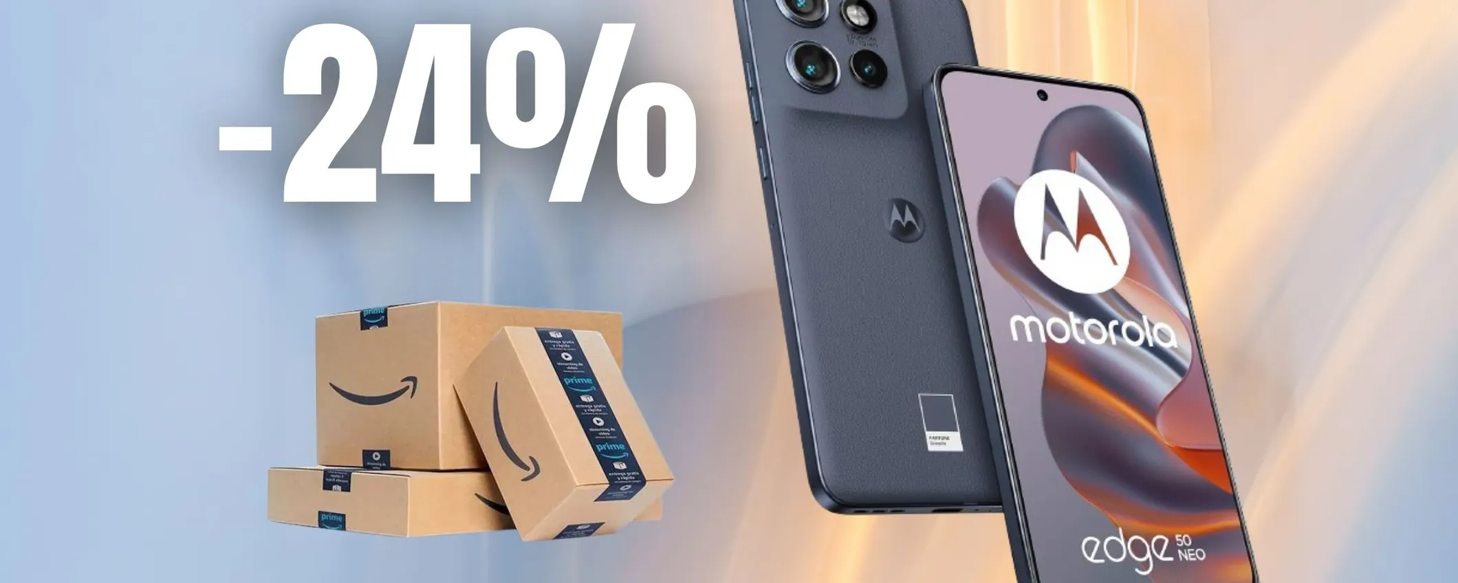 Motorola Edge 50 Neo: design premium e fotocamera Sony (-24%)