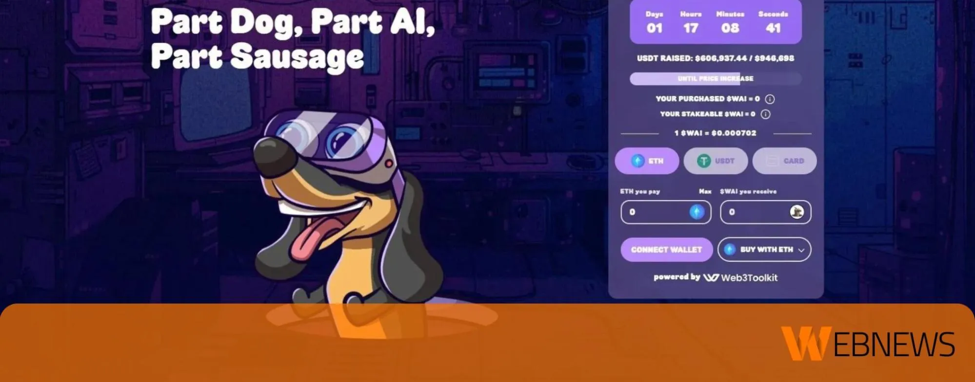 WienerAI, la meme coin basata sull’AI, supera 1 milione di dollari in ICO. Presto rendimenti da 10x?