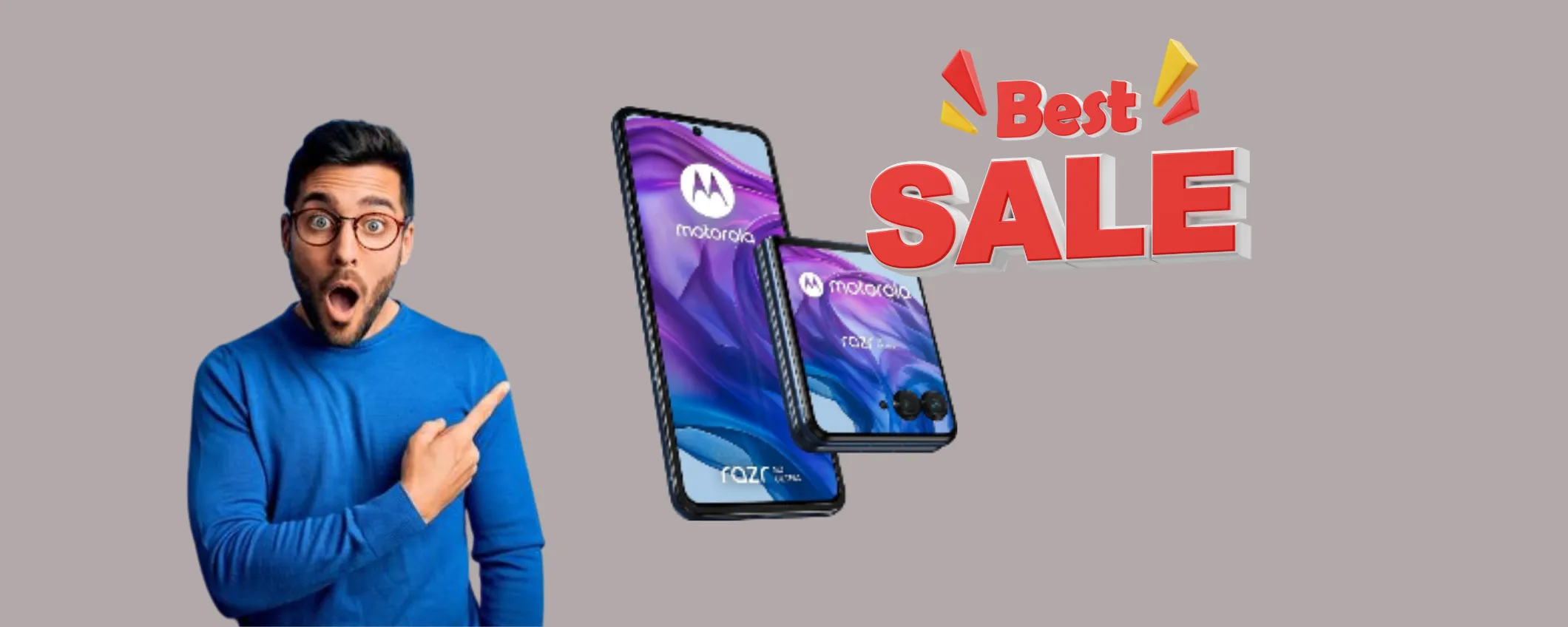 Motorola Razr 50 Ultra a 500€ in meno: lo sconto bomba è del -42%