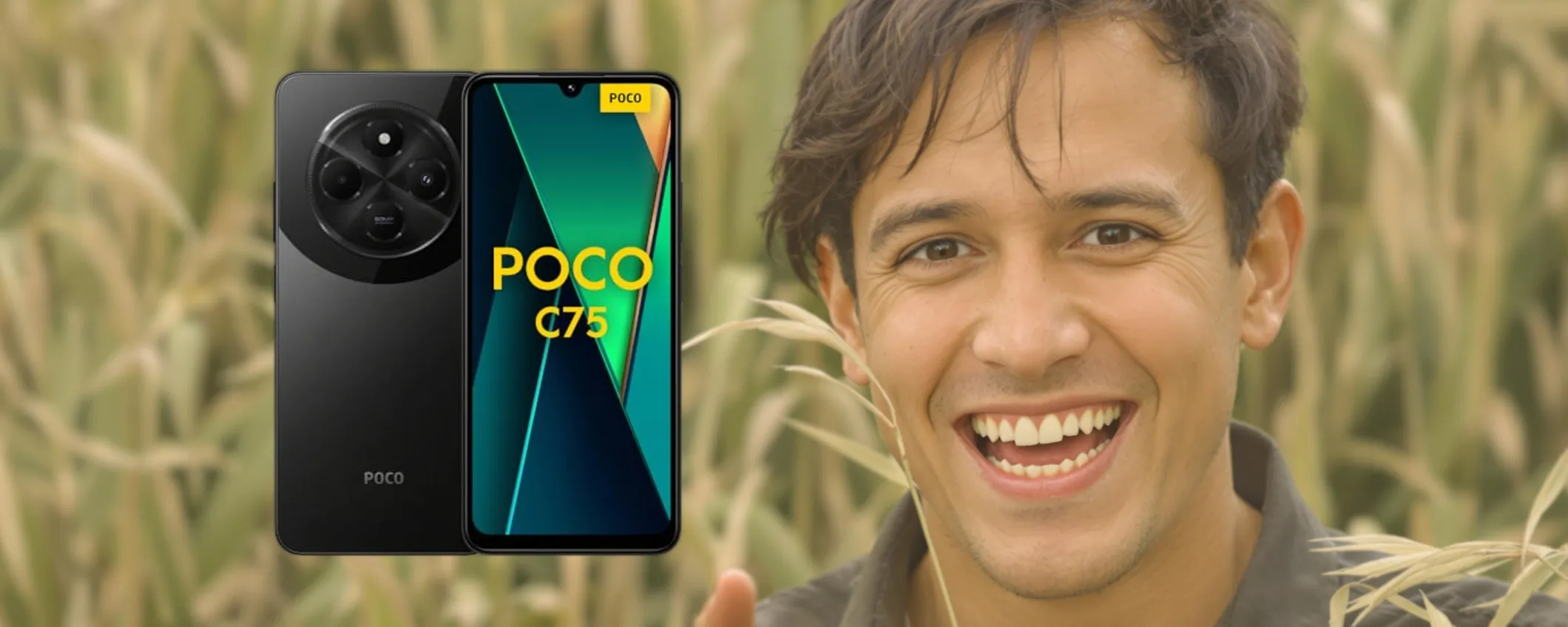 Xiaomi Poco C75: smartphone con prestazioni top scontatissimo al -35%