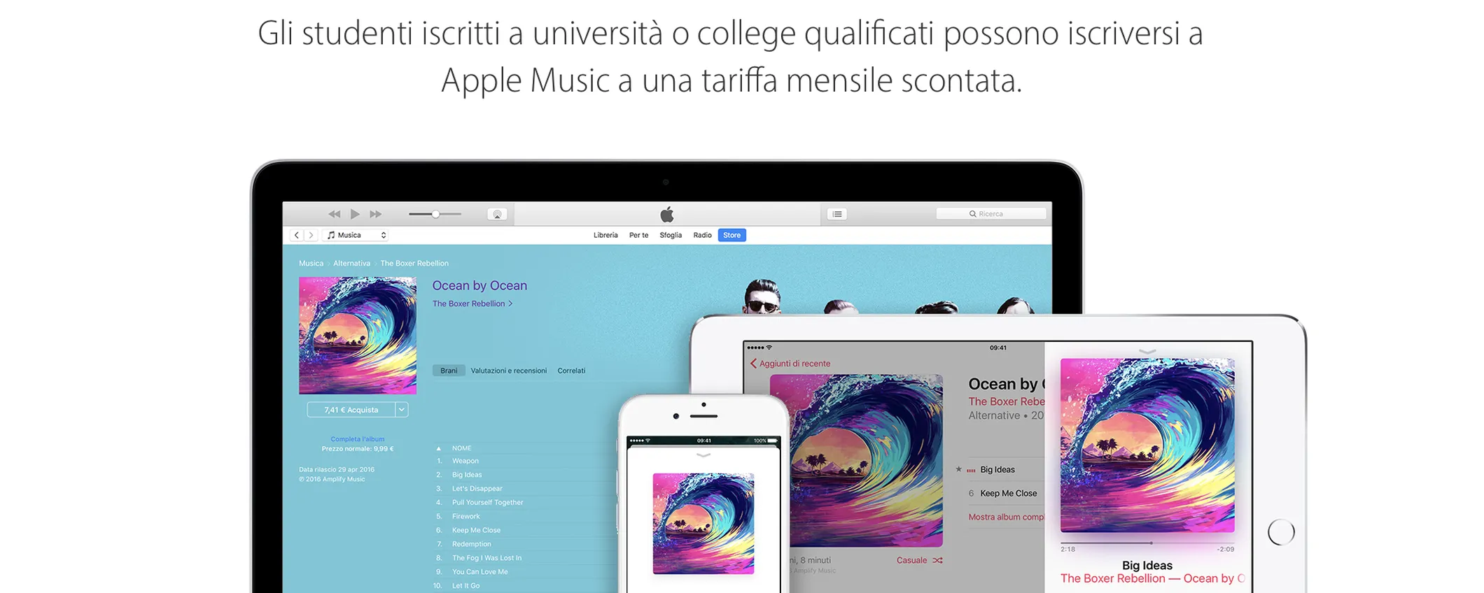 Apple Music, anche in Italia l'abbonamento scontato per studenti