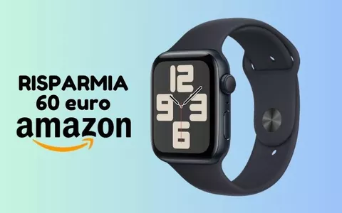 Apple Watch SE ora su Amazon TUO A PREZZO SCONTATO (risparmi 60 euro)!