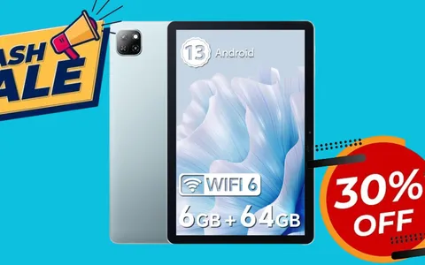 Offerta lampo: Tablet di ultima generazione con Android 13 a meno di 70€