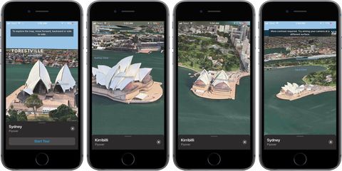iOS 11, nelle Mappe la vista a Realtà Virtuale di iPhone 8