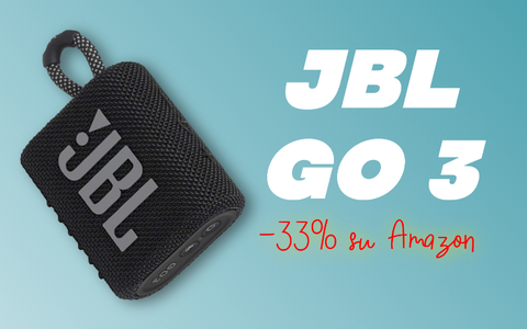 La tua musica con te ovunque con il JBL GO 3, ora in SUPER SCONTO su Amazon