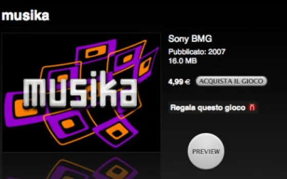 Musika: nuovo gioco per iPod