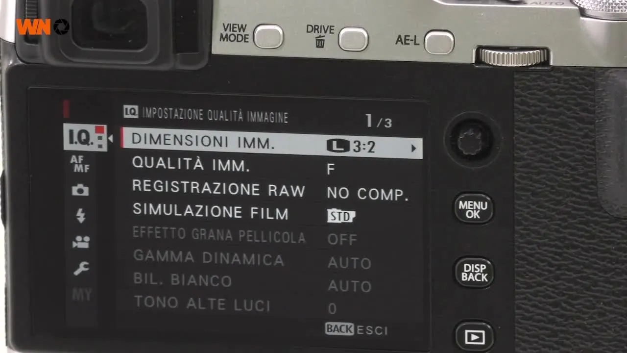 Fujifilm X-E3: funzionalità