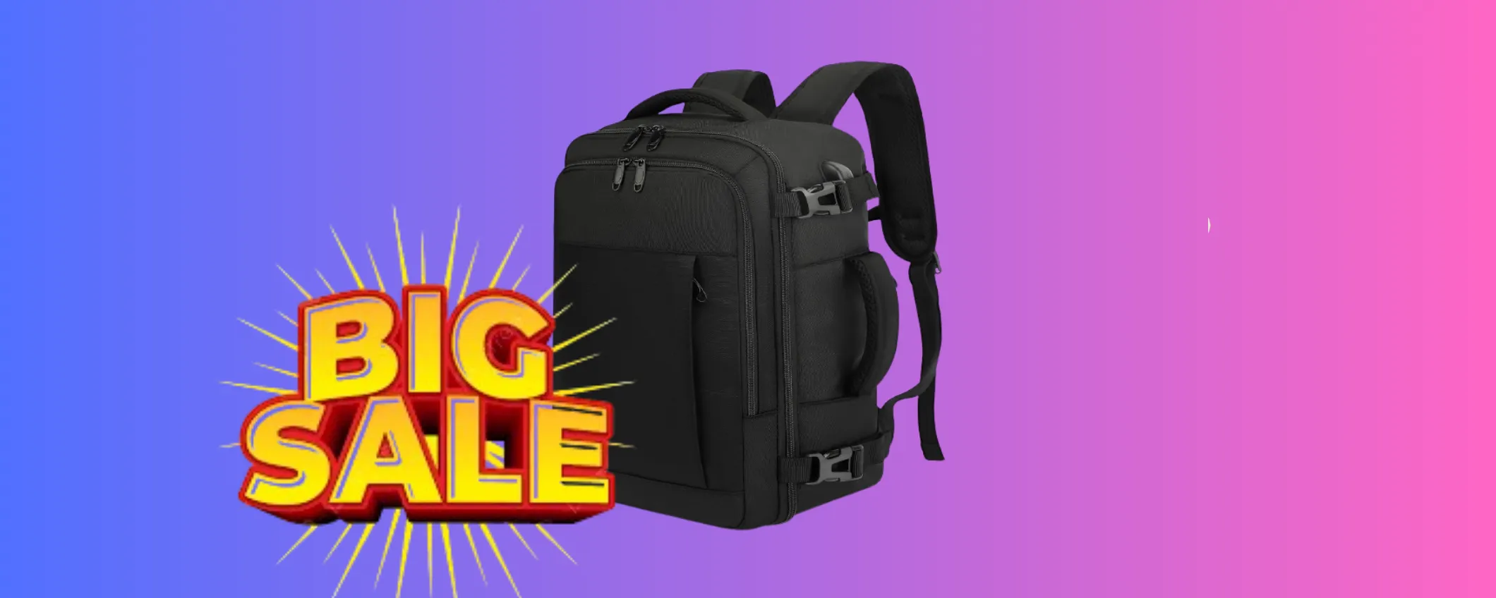 Zaino Bagaglio a mano a meno di metà prezzo: viaggia leggero a soli 23€