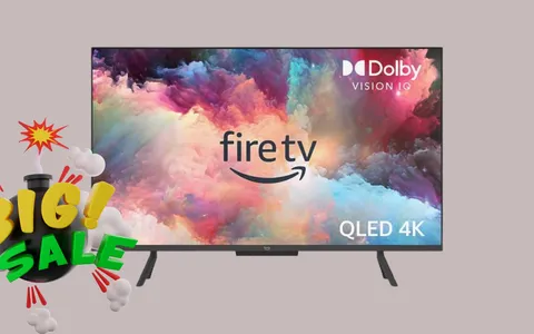 Amazon Fire TV Omni QLED a meno di metà prezzo: oggi risparmi 350€
