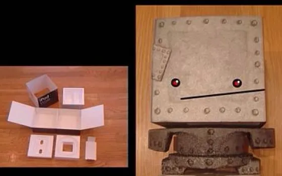 Come costruire un pupazzetto dalla scatola di iPod