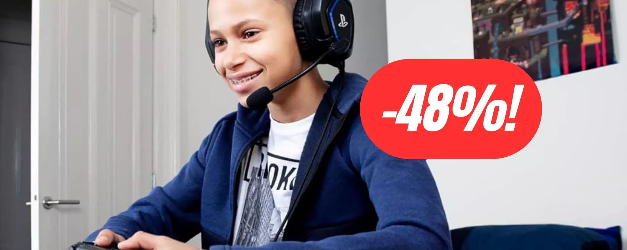 Cuffie Trust da gaming con licenza ufficiale PlayStation al 48% di sconto