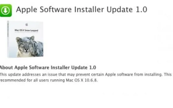 Software Installer Update 1.0 disponibile per il download