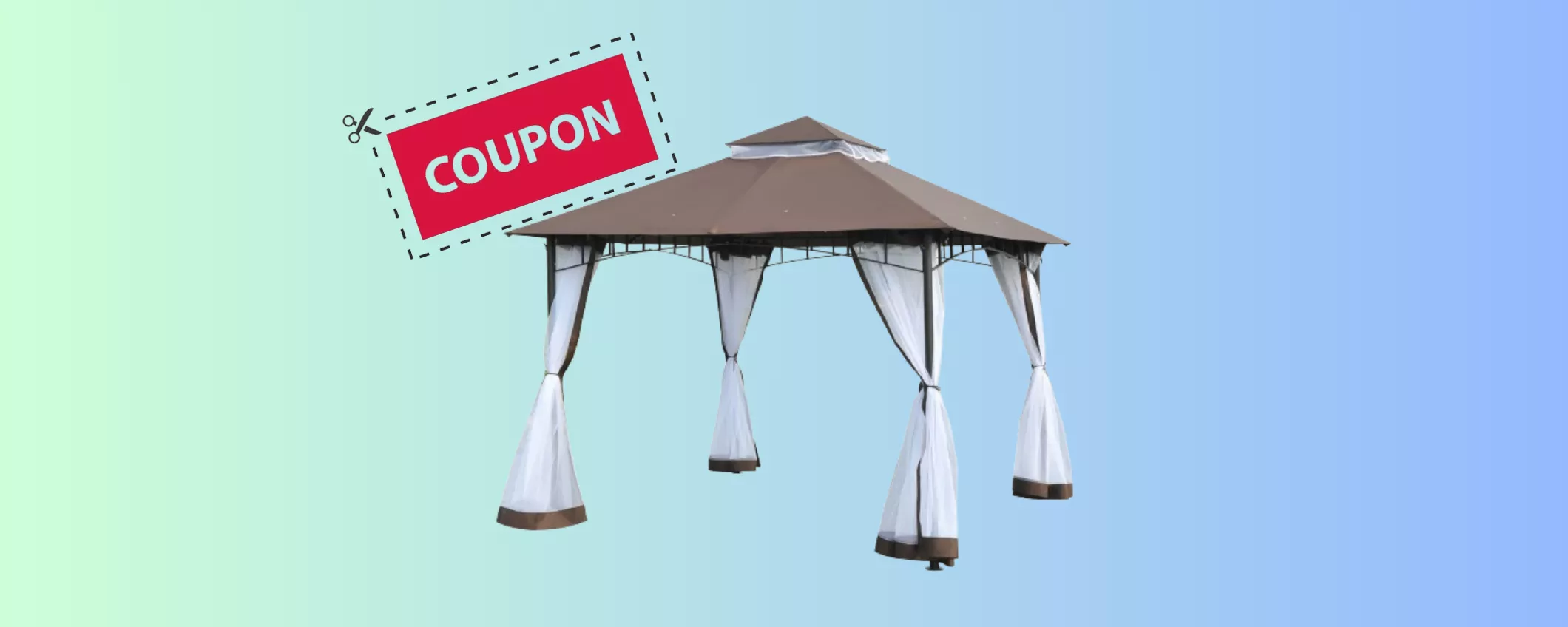 Gazebo da Giardino con ZANZARIERA INCORPORATA in OFFERTA TOP su eBay