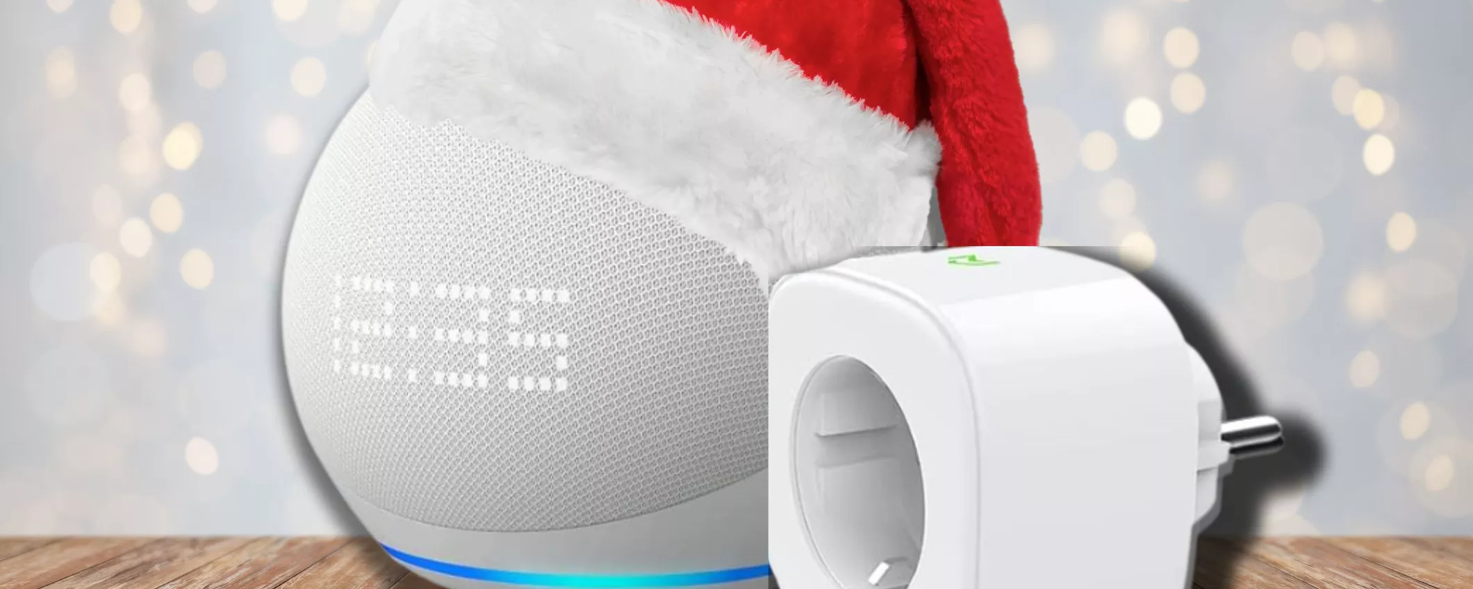 BUNDLE RISPARMIO: Echo Dot con Meross Smart Plug a prezzo OCCASIONE per Natale!