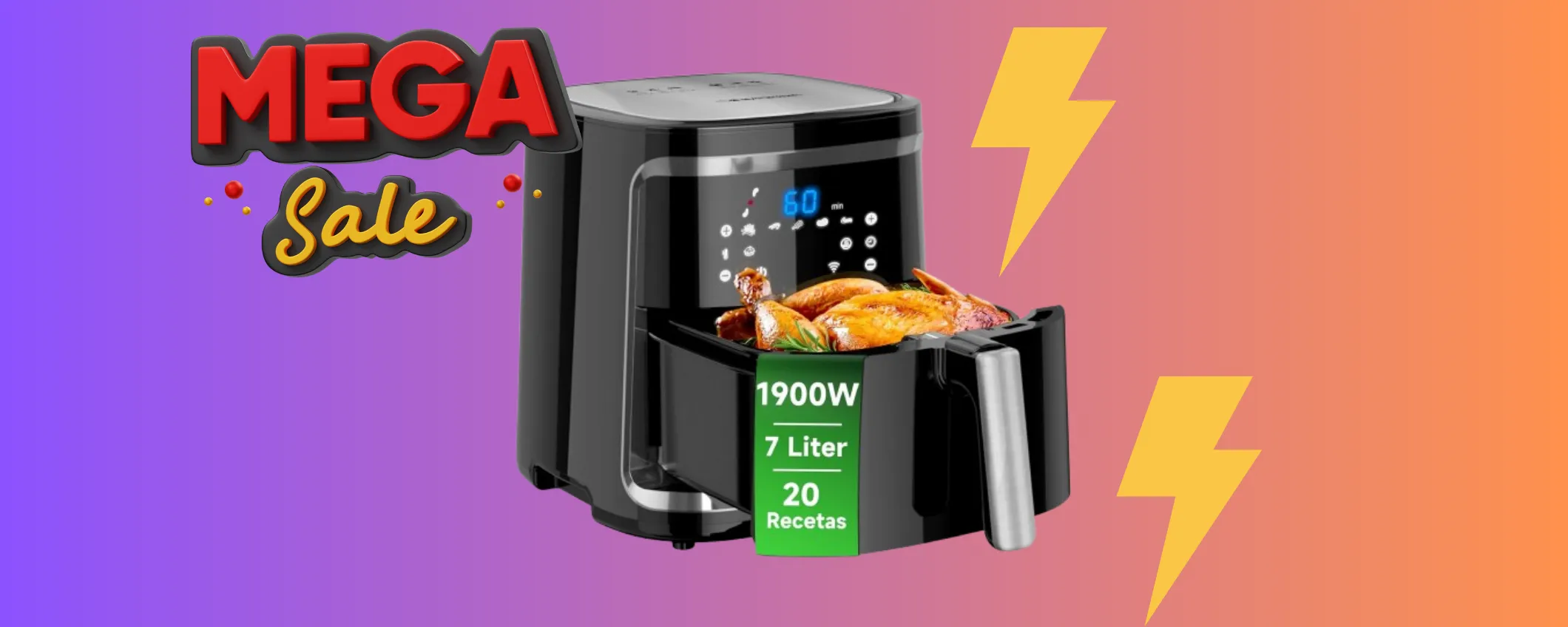 Friggitrice ad aria Aigostar: friggi sano spendendo solo 69€ su eBay