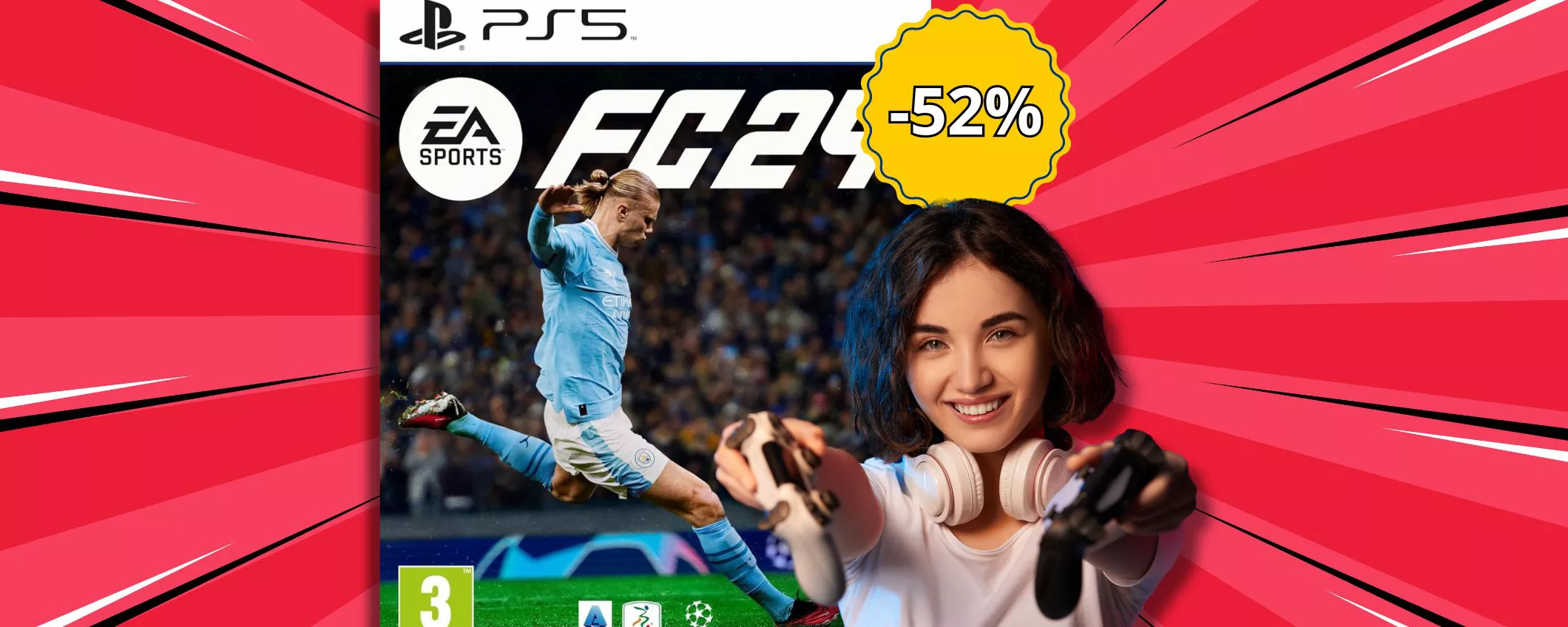 Amazon SCENDE IN CAMPO con la promo: EA Sports FC 24 ora al -52%