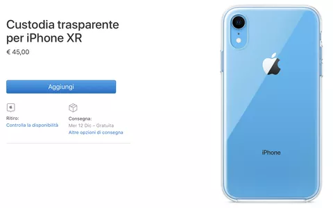 iPhone XR, arriva la custodia ufficiale Apple (ma costa uno sproposito)