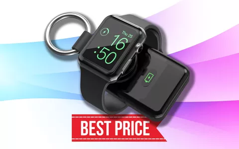 ADDIO Apple Watch scarico con il caricabatterie a soli 14€ su Amazon