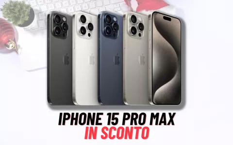 Apple iPhone 15 Pro Max: prezzo MAI COSì BASSO per regalarselo a Natale!