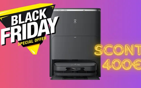 Offertona Black Friday: il Robot ECOVACS più potente di sempre a 400€ in meno