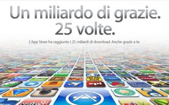 Nuovo traguardo per l'App Store: 25 miliardi di applicazioni scaricate