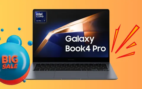 Sconto bomba di 800€ sul Samsung Galaxy Book4 Pro (-42% su Amazon)