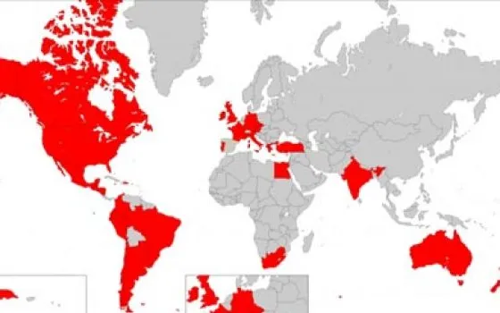 Un mappa per sapere dov'è commercializzato l'iPhone