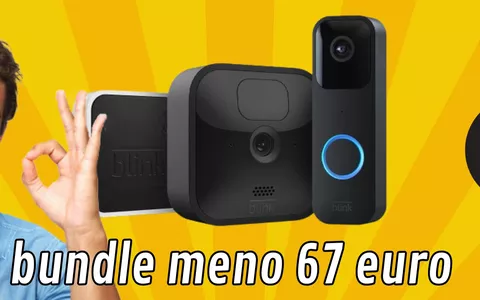 Bundle videosorveglianza: Blink Outdoor + Blink Video Doorbell Risparmi 67 euro!