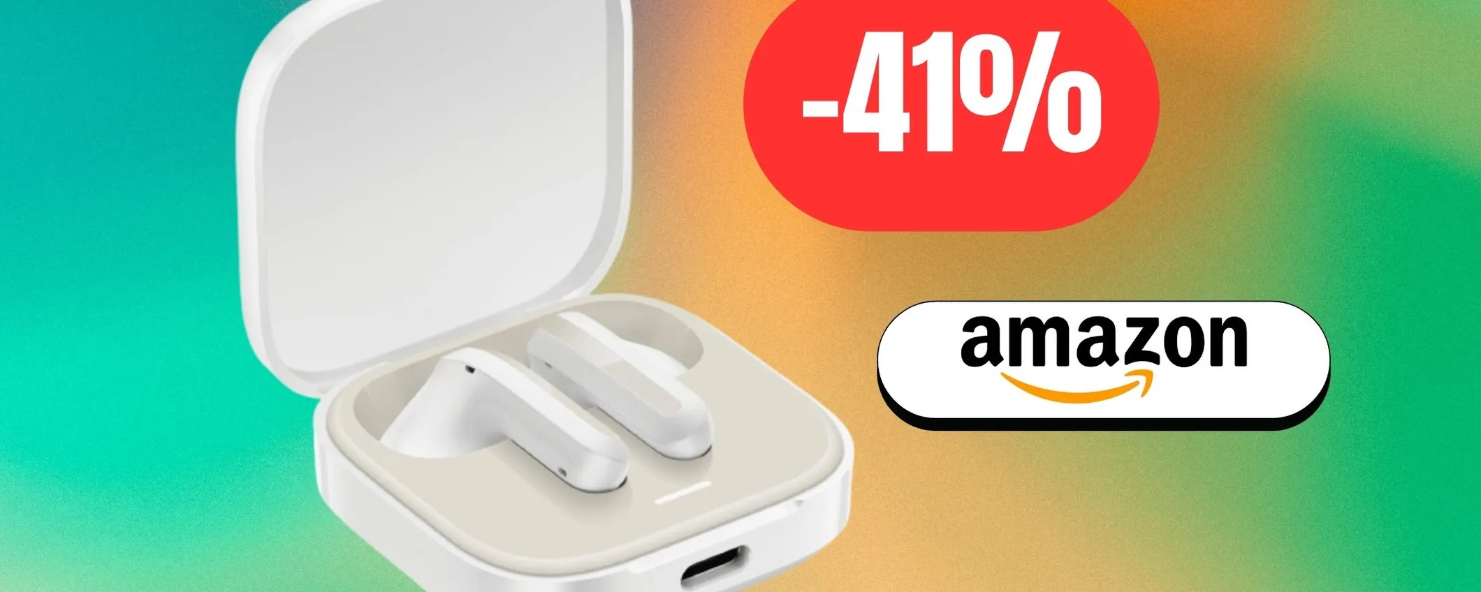 Redmi Buds 6 Active: le cuffie bluetooth Xiaomi al 41% di sconto