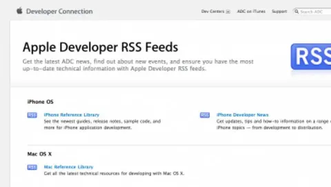 Apple: feed RSS per gli sviluppatori iPhone OS