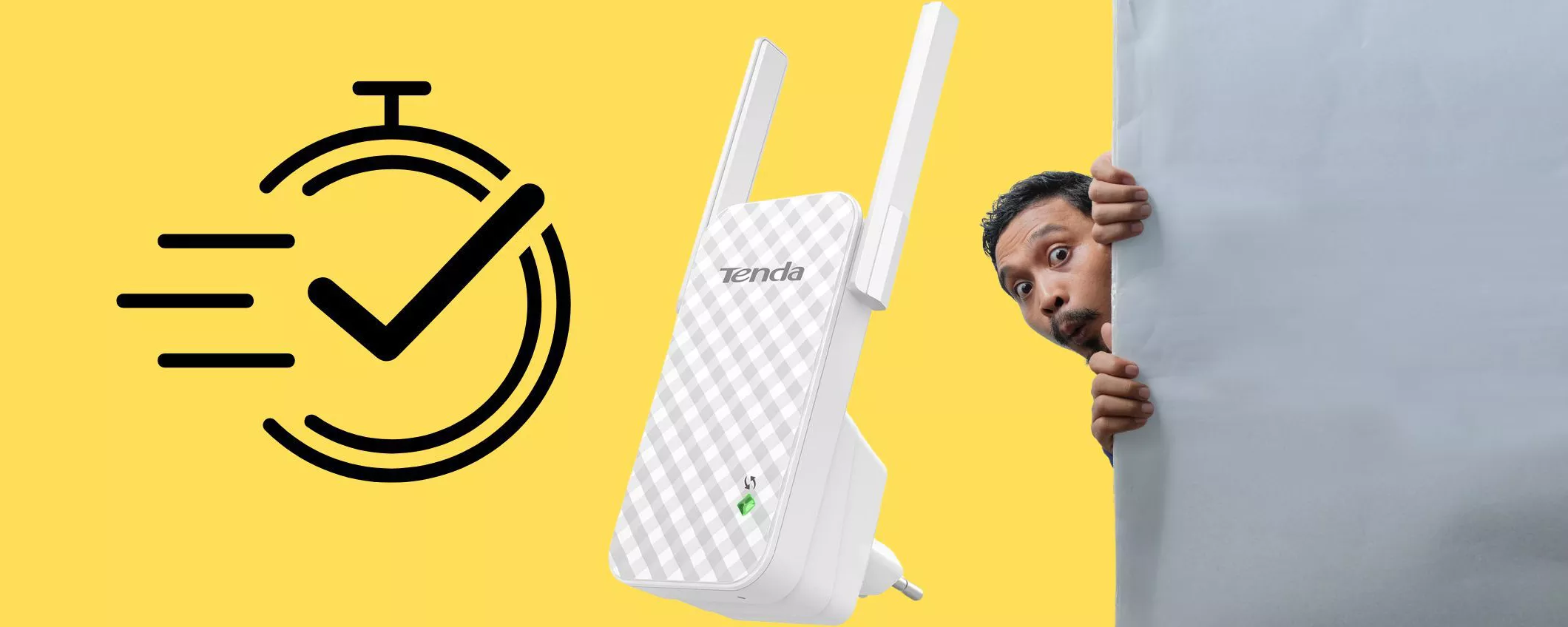 Addio WiFi lento: il ripetitore Tenda A9 sfonda anche i muri e costa solo 12€