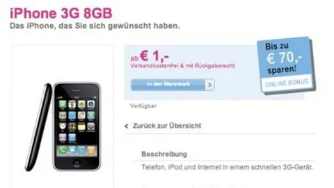 iPhone: in Austria si compra ad € 1