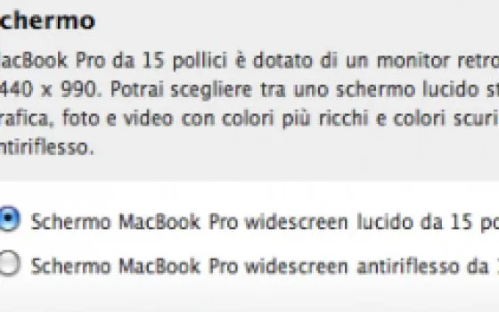 MacBook Pro: sul 15
