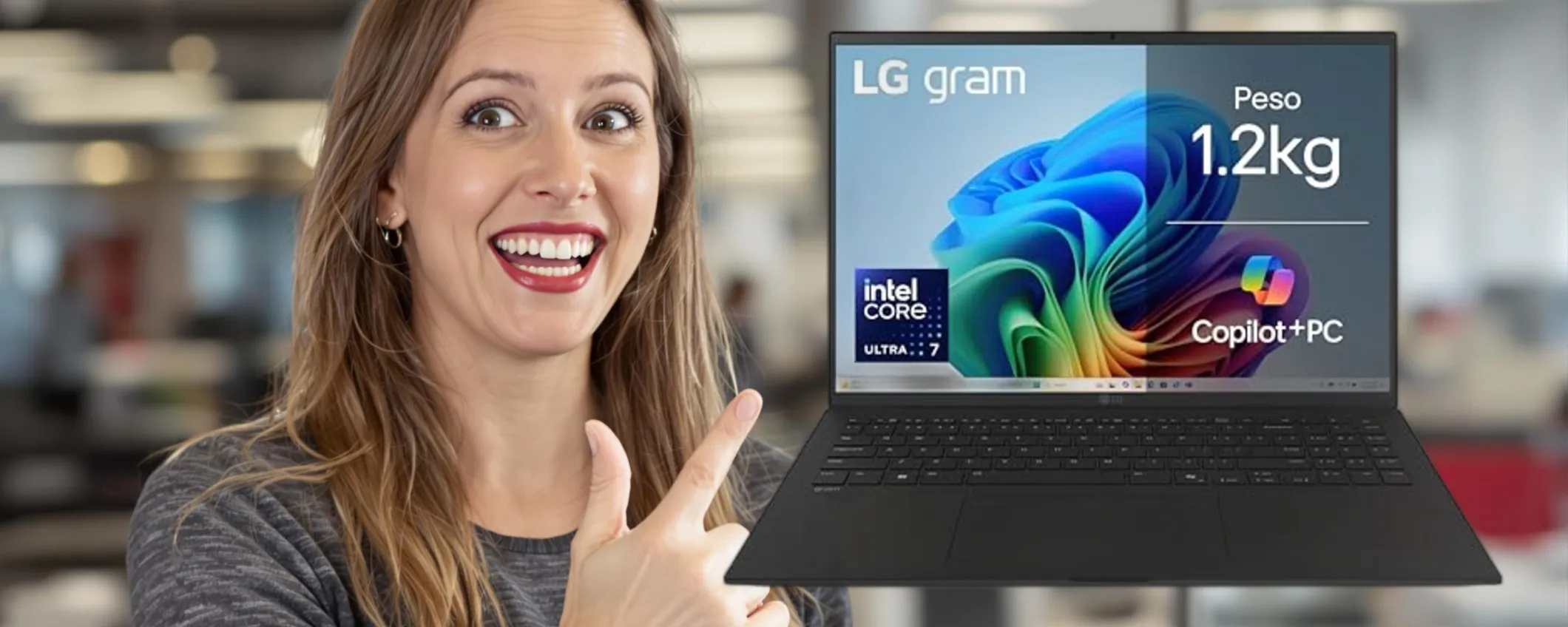 LG Gram AI 16Z90TL: il laptop per chi è sempre in movimento, super sconto su Amazon